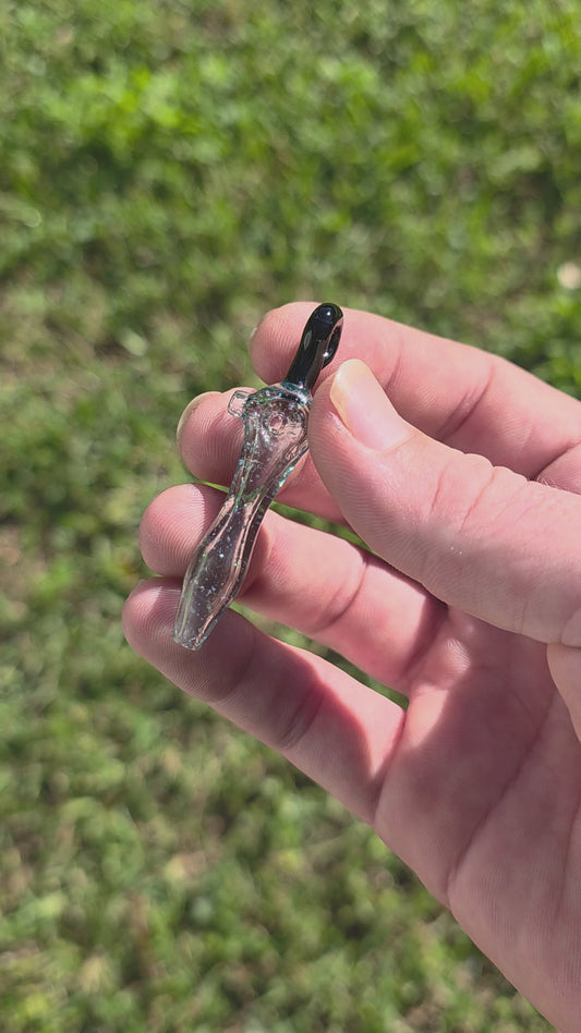 Fistpickle Glass Crushed Opal Mini Spoon Pendant