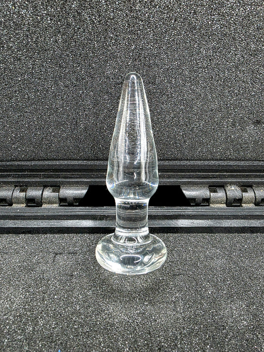 Fistpickle Glass Small Clear Butt Plug