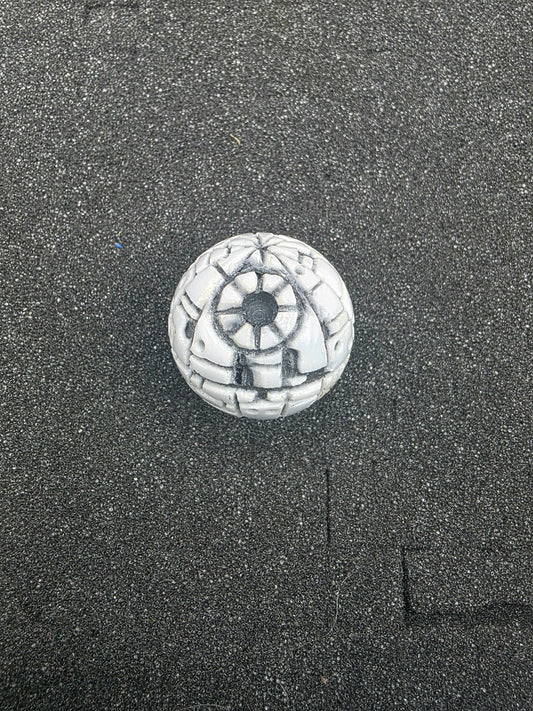 Sugarshack Glass Hand Carved Deathstar Marble